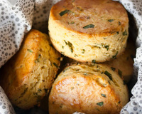 Scones au cheddar et estragon, sans Gluten