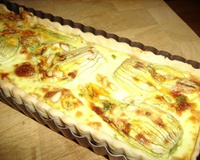 Tarte aux fleurs de courgettes ricotta
