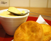 Mousse au kaki Persimon et son sablé à la vanille