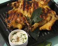 Poulet grillé au yaourt et au curry