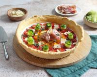 Tarte bowl au fromage frais et crudités