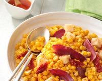 Salade de maïs au magret fumé