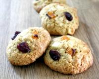 Cookies abricots, cranberries et chocolat blanc