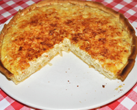 Tarte aux oignons nouveaux