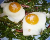 Assiette de pissenlits gourmande