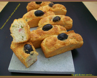 Financiers salés à la crème au lard fumé