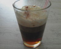 Irish coffee à la chantilly