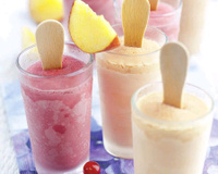 Sucettes glacées aux fruits