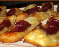 Tartes fines au magret séché