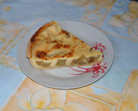 Tarte à la rhubarbe aux biscuits sablés