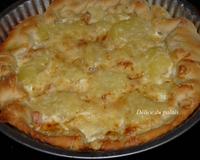 C'est une pizza faites entièrement maison.