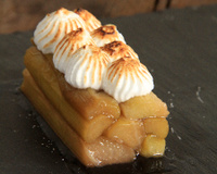 Tarte à la rhubarbe sans pâte