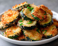 "Tu as cette merveille" : cette recette de chips de courgettes-parmesan au four fait un carton à l’apéro !