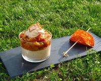 Une verrine colorée et estivale aux couleurs de l'été.