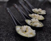 Tartare de noix de Saint-Jacques aux fruits de la passion