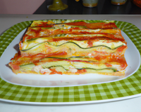 Lasagnes de courgettes au surimi