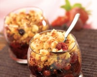 Crumble aux fruits rouges chapelure et tapioca Tipiak