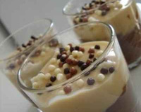 Verrines chocolat caramel coco