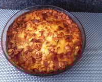 Gâteau de pommes au cidre, amandes et sarasin