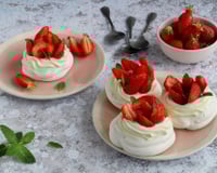 Mini pavlovas aux Fraises du Périgord IGP