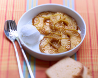 Ananas rôti rhum-gingembre