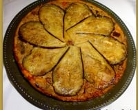 Tatin aux aubergines et à l'agneau