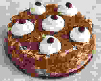 Forêt noire à l'eau de vie de mirabelles