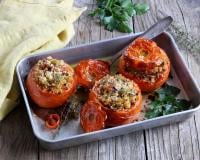 Tomates farcies au Quinoa et Lentilles