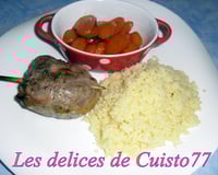 Côte d'agneau farci à l'oriental