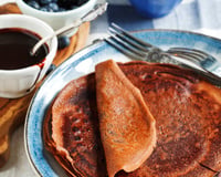 Crêpes sucrées au au chocolat