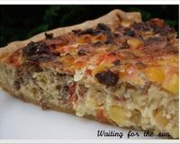 Une quiche complète, aux saveurs ensoleillées et épicées, à déguster tiède ou froide.
