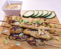 Brochette de poulet thaï et sa sauce satay