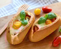 Egg boat ou Œuf cocotte cuit dans un pain