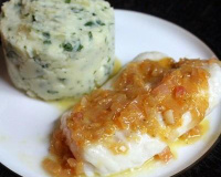 Cabillaud aux agrumes, écrasé de pommes de terre aux herbes fraîches