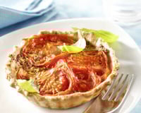 Tarte à la tomate et moutarde aux flocons d'avoine