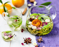 Infusion maison à fleur de peaux de clémentines de Corse