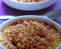 Crumble aux nectarines