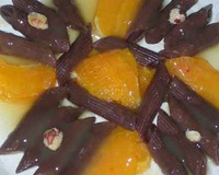 Pâtes au chocolat à l'orange sauce au cointreau