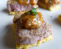 Bouchée d'Agneau Presto et courge butternut sauce abricot à l'anis vert