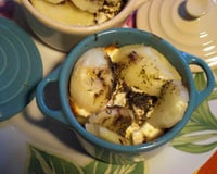 Gratin de pommes de terre et tomates à la féta