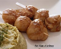 Brochette de St Jacques façon Yakitori