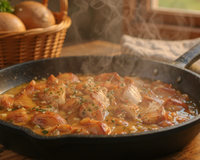 Poêlée de sanguins de retour des bois