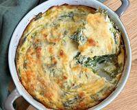 Gratin de vert de poireaux au parmesan