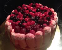 Charlotte aux fruits rouges de saison ou surgelés et mascarpone