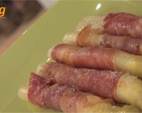 Asperges au jambon et au parmesan