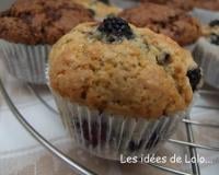 Muffins mûres et liqueur de rose