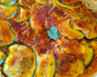 Gratin de courgettes au curry