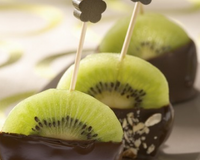 Sucettes de Kiwi de l'Adour au chocolat