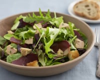 Salade de magret et foie gras