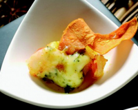 Curry de gambas à la Fourme d'Ambert